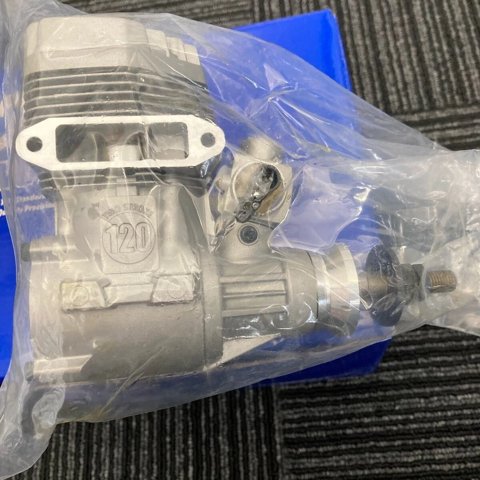 Ogawa Seiki O.S. 120AX Engine RC Aircraft Vintage Power Unit Free Shipping Japan - Image 3 of 4