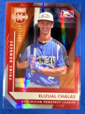 Elizual Chalas 2021 Elite Extra Edition Status Prime Numbers /154 Die-Cut - DPL