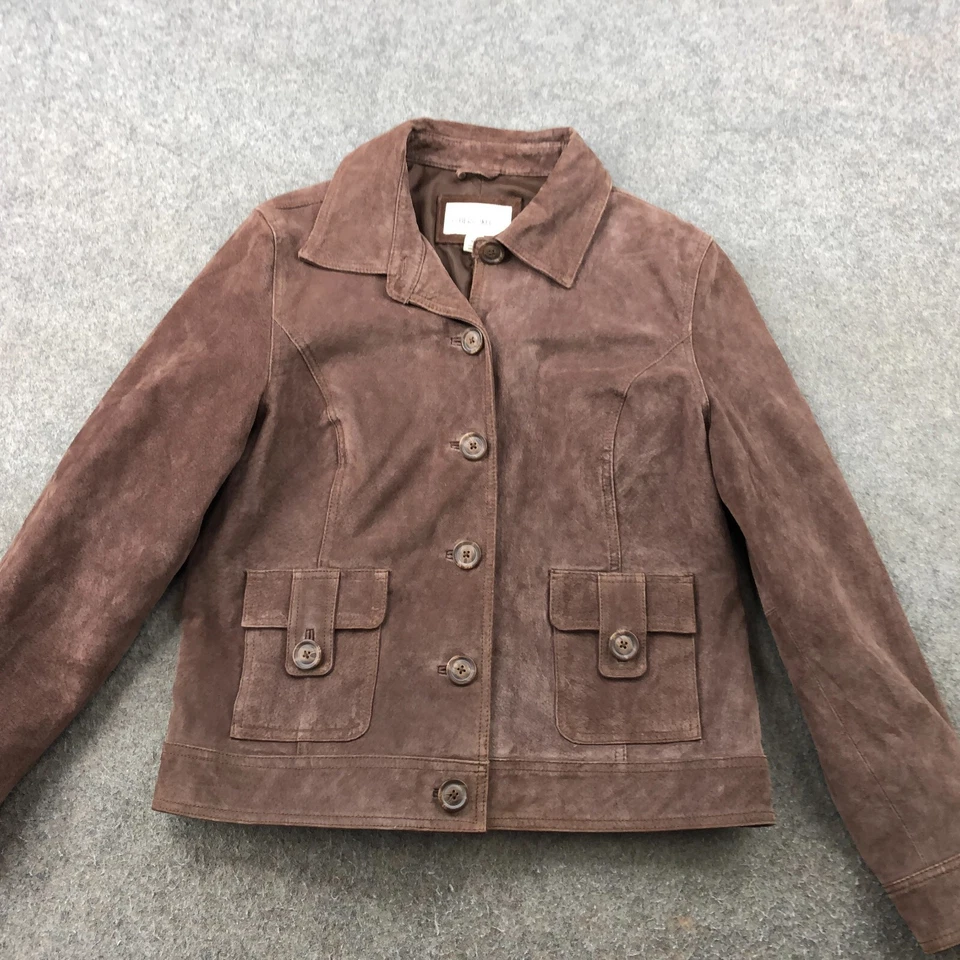 Chaqueta Cherokee Vintage Mujer XL Cuero Marrón Gamuza Cuero Foto 2 de 4