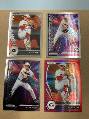 2021 Panini Prizm Draft Pick Cleveland Prospect Ryan Webb Common Insert Prizm 