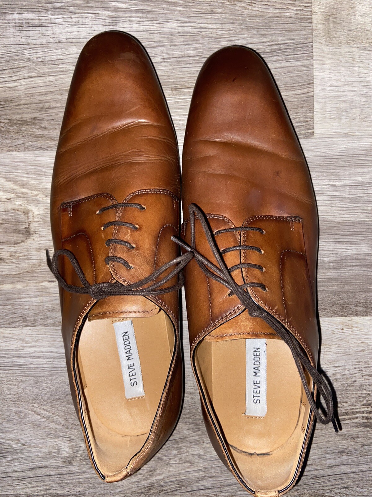 SAOLA Steve Madden Oxford da uomo Parsens in pelle marrone taglia 11 5 (E)