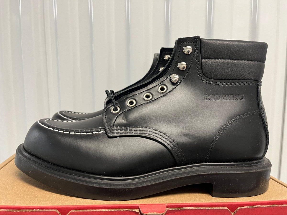 レッドウイング] HERITAGE Moc-Toe ブラック「クローム」