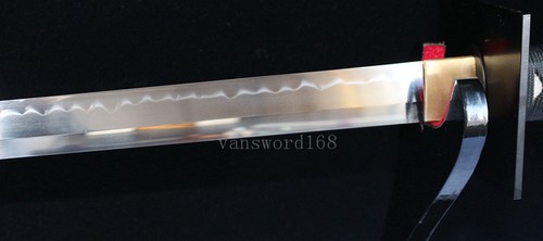 Hand Forge T10 Clay Tempered Japanese Samurai Ninja Sword Sharp Real Hamon HOT. - Picture 9 of 12