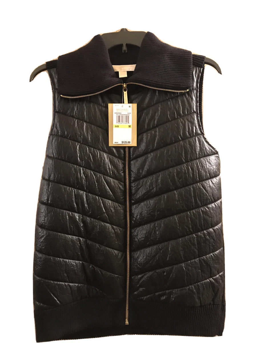 Michael kors black vest sale