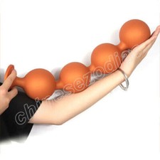 Huge Anal Plug 9cm Anal Beads Silicone Soft Anal Balls Big Buttplug Massager