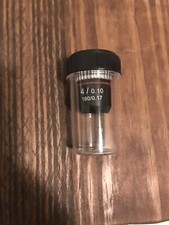 Ken-A-Vision 4X Achromatic Microscope Objective Lens (BLK) W/ SLVR Ring