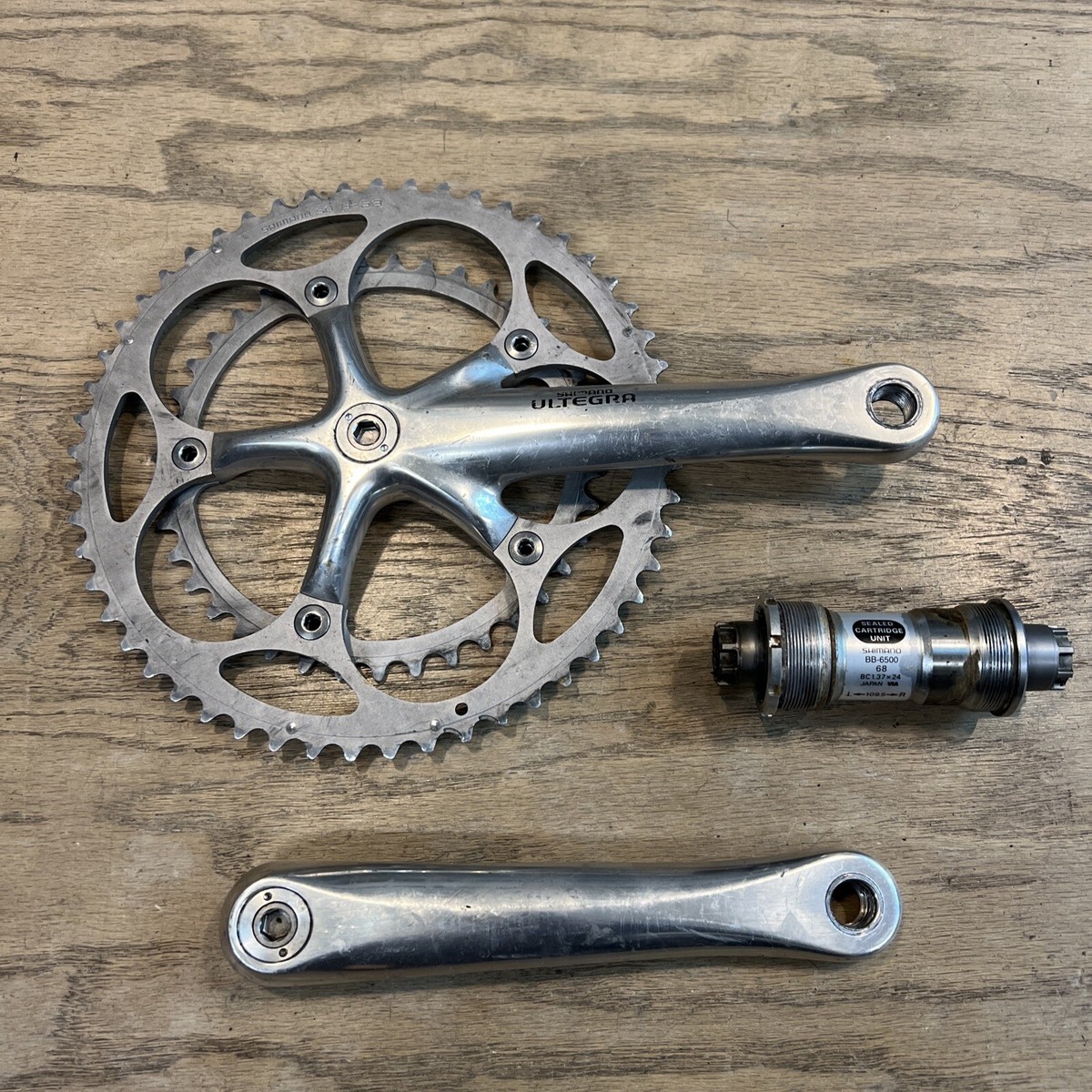 Shimano Ultegra FC-6500 Crankset 175mm 53-39t 9 Speed | eBay Shimano Ultegra FC-6500 Crankset 175mm 53-39t 9 Speed | eBay