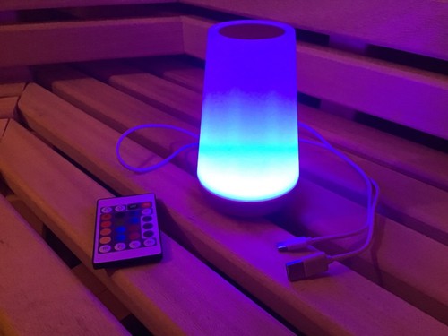 Luz de sauna LED, lámpara de sauna, 16 colores, juego de colores, luz, sauna excelente, ¡NUEVO! - Imagen 9 de 11