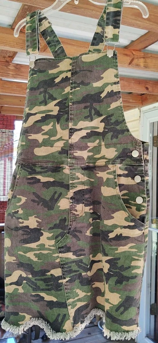 Women's* Overalls* Camo* Skirt