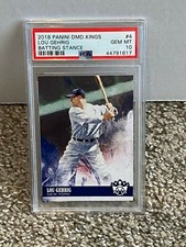 2018 Panini Diamond Kings #4 - LOU GEHRIG / Batting Stance - PSA 10 - YANKEES