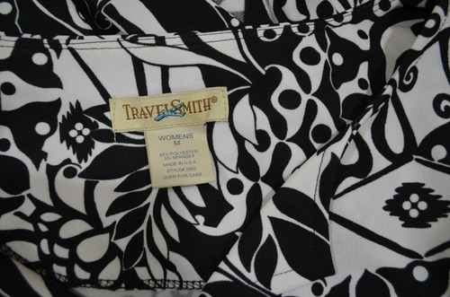 TRAVELSMITH Womens stretch Tunic top Travel No Wrinkle Packable blouse SZ M NEW - Picture 7 of 7