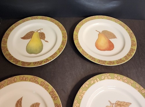 Vintage Kiste & Fass Goldene Birnen-Julia Bullmore-8" Dessert/Salatteller Stck 4 - Bild 14 von 24