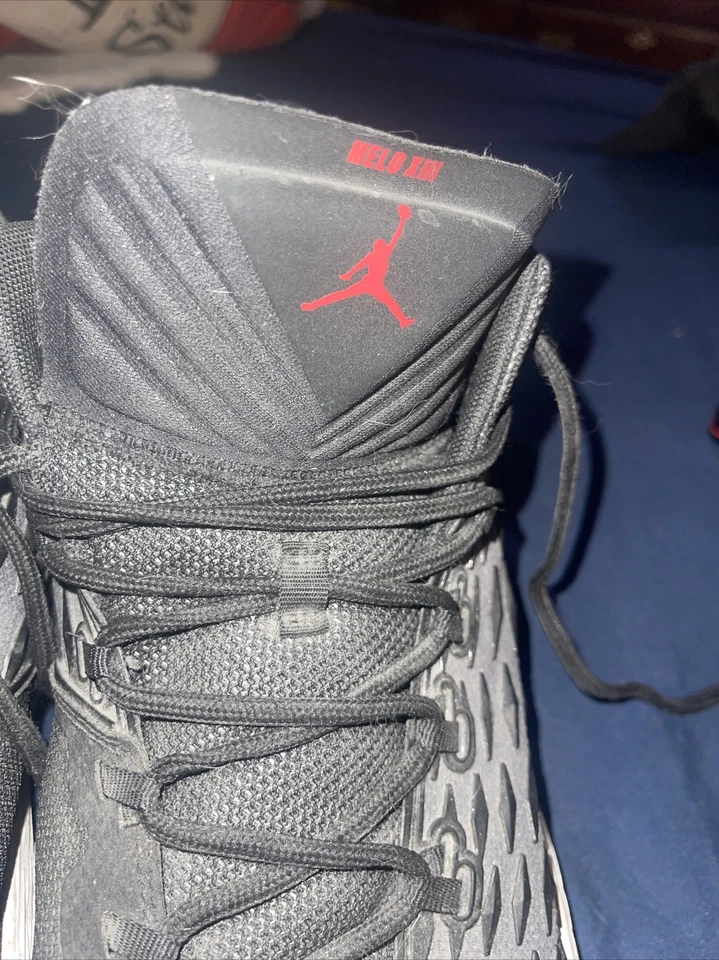 Nike Air Jordan Melo M13 XIII Negro Metálico Rojo Tenis Para Hombre Talla 15 Foto 3 de 4
