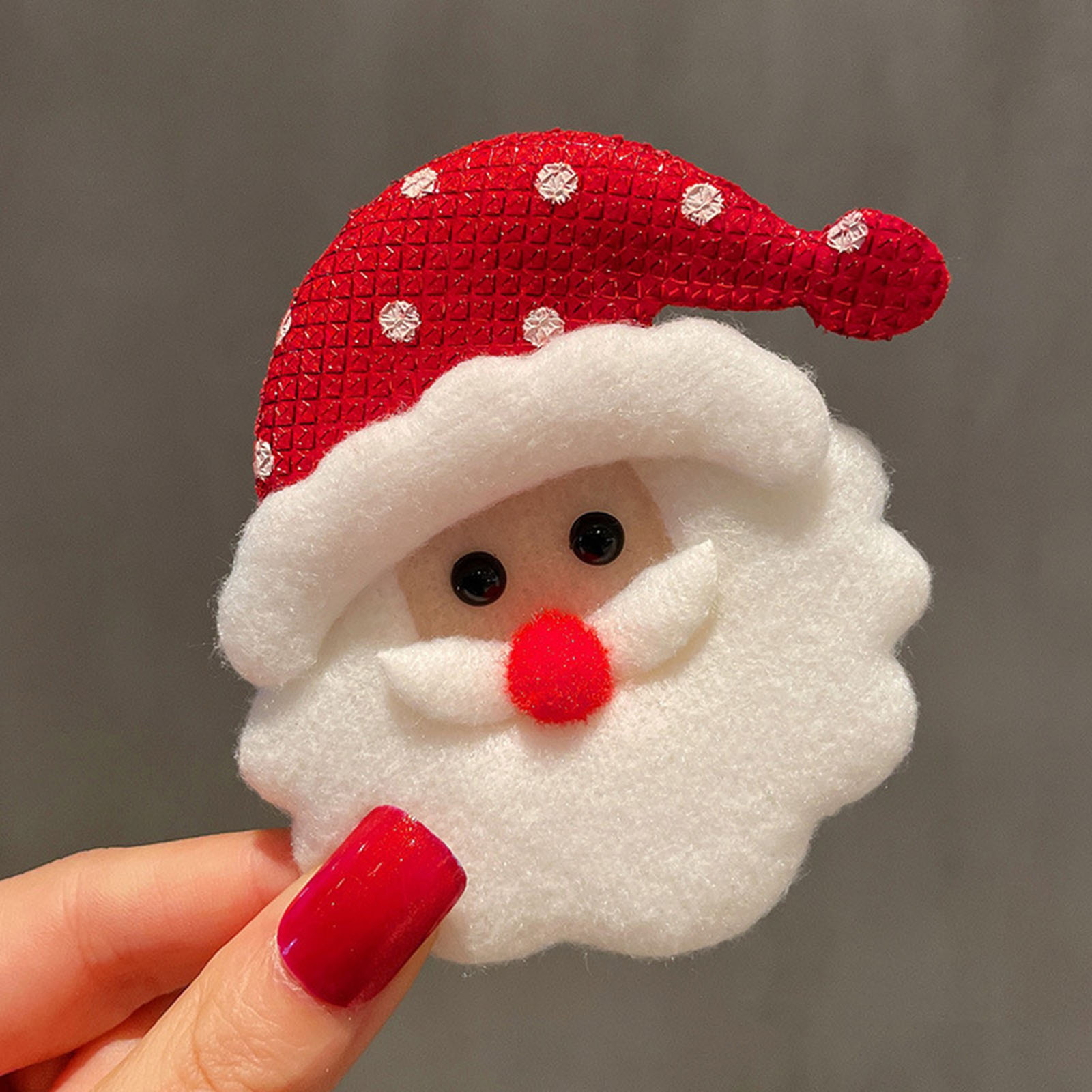 Cloth Christmas Brooch Glitter Christmas Brooch Sparkling Christmas