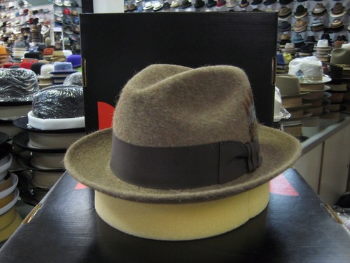 LONG HAIR FUR FELT FEDORA DRESS HAT | eBay