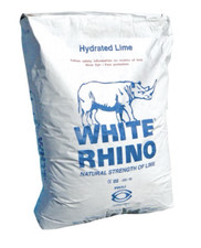 Genuine White Rhino Agri Hydrated Lime 25kg Low Dust TRACKED POSTAGE