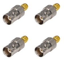 4Pack SMA Female Jack to BNC Female Jack RF Coaxial Adapter Connector SP-A Plug