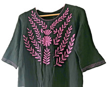 Hand Embroidered Cotton Dress, Casual Dresses, Oaxacan Peasant Dress