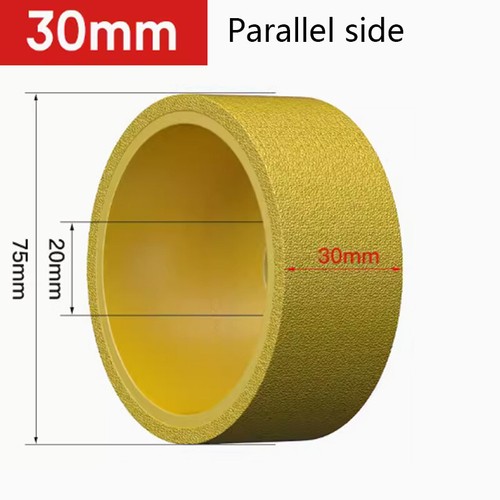10-30mm Wet and dry Vacuum Brazed Diamond Grinding Wheel Demi Bullnose Edge Tool - Picture 32 of 39