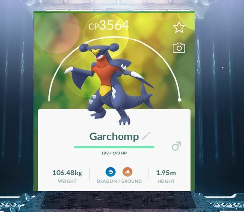 Pok mon Go Level 35 Garchomp High Level Dual Ground Moveset Level 