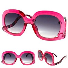 OVERSIZED EXAGGERATED Funky VINTAGE RETRO Style SUN GLASSES Large Big Rose Frame