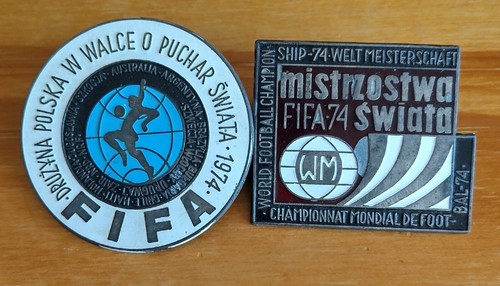 WORLD FOOTBALL CHAMPIONSHIP 1974 WEST GERMANY COMMEMORATIVE BADGES