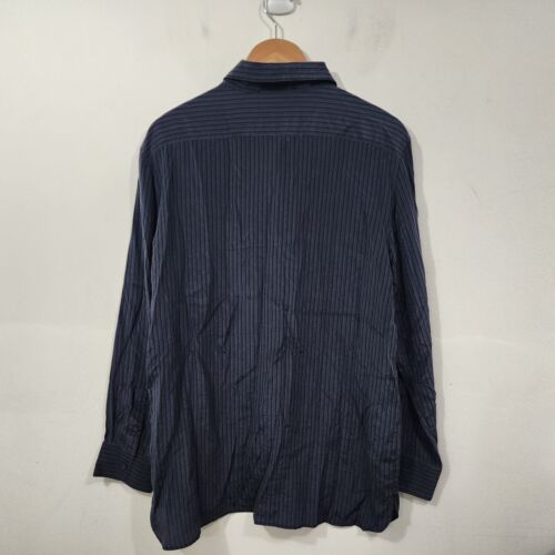 Babaton academy silk blouse Relaxed silk button-up shirt total eclipse/black MED - Picture 17 of 21