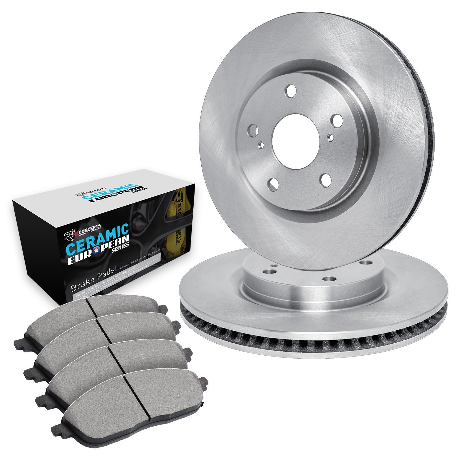 For Audi Allroad Quattro 01-05 R1 Concepts Front Brake Kit w Euro Ceramic Pads