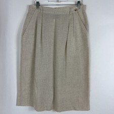 Vintage Jantzen Skirt Women's Size 16 High Rise Below Knee Midi Straight VTG