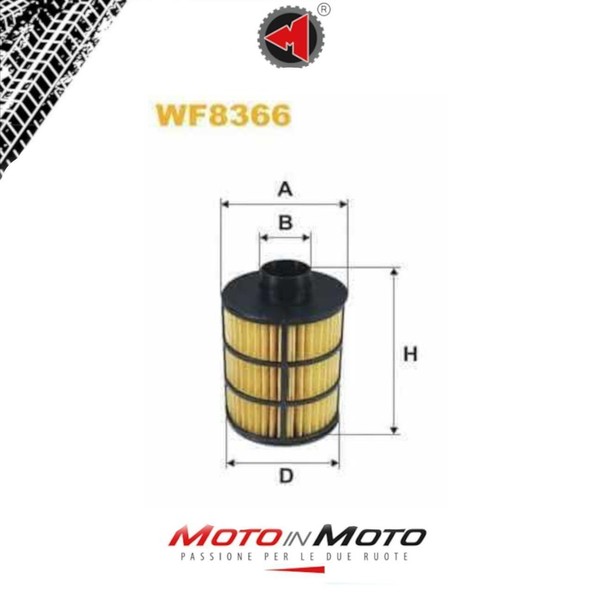 ÖLfilter Wix WF8366 Doblo Punto Panda Ypsilon 500 Musa Idea 1.3 Multijet-image