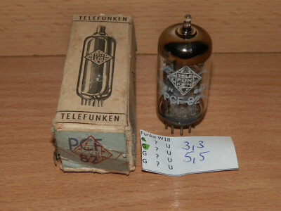 PCF82 Telefunken 5,5/3,3 mA gepr. Funke W18 GUT Triode Pentode UKW 9U8A 9EA8 9U8