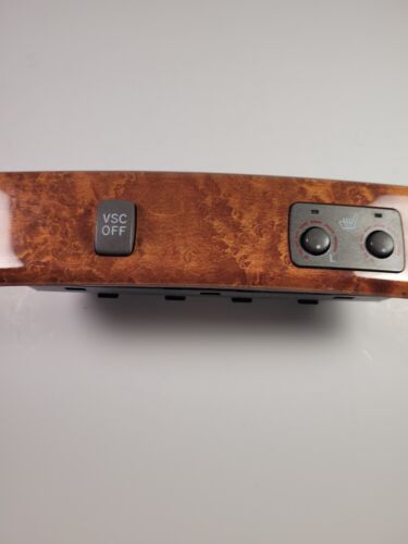 2001 - 2006 Lexus LS430 Center Console Wood Front Heated Seat VSC Switch OEM - Picture 3 of 8