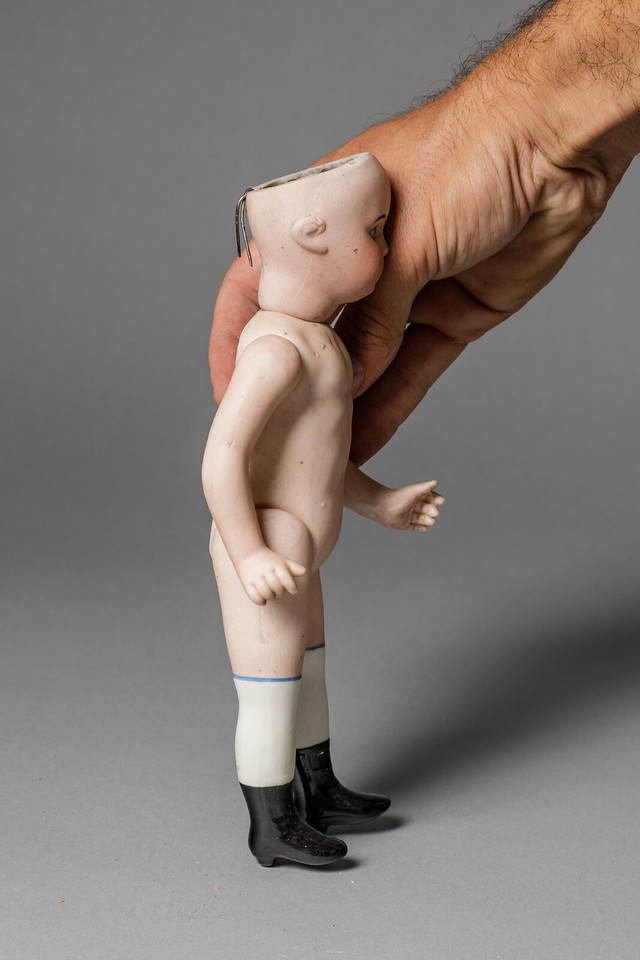 Rare corps de poupée ancienne en porcelaine, No Jumeau