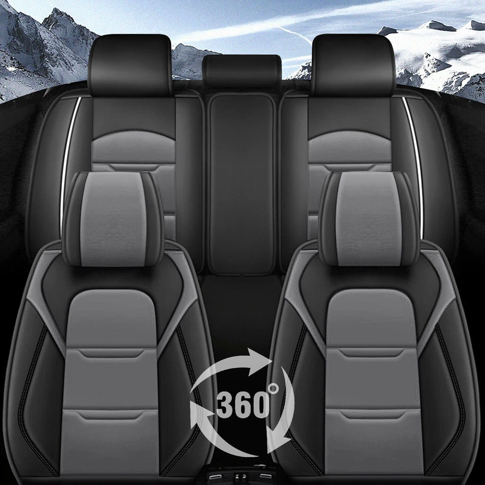 PU Leather Car Seat Covers Front + Rear Full Set Cushion For Volvo S60 2001-2019 Foto 2 de 4