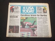 1996 JULY 12-14 USA TODAY NEWSPAPER - CAROLINAS BRACE FOR BERTHA - NP 7821 1996 JULY 12-14 USA TODAY NEWSPAPER - CAROLINAS BRACE FOR BERTHA - NP 7821