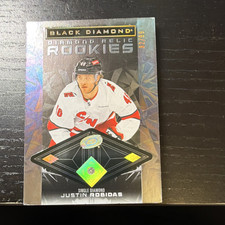 Upper Deck Black Diamond Justin Robidas Single Diamond #BDR-JR /99 Hurricanes RC