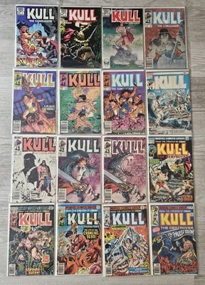 Marvel Kull Comic Lot 16 Issues Conqueror Destroyer Bronze Age Bagged Boarded