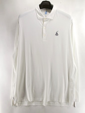 Johnnie-O Featherweight Mens XL Golf Polo Shirt White Long Sleeve