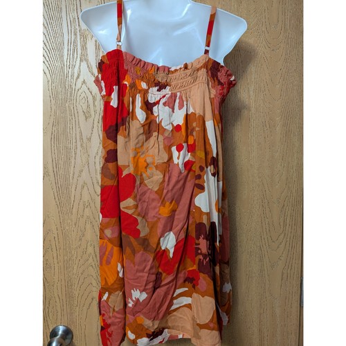 Sanctuary Size XL Women's Orange Floral Sundress New With Tags - Picture 4 of 8