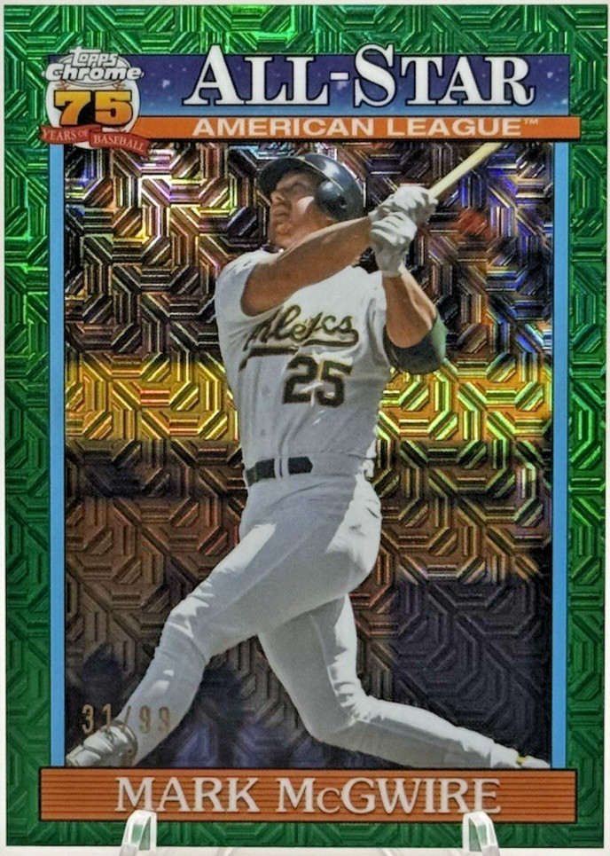 Mark McGwire 2026 Topps Series 2 #91ASC-39 Chrome All-Stars Green /99 Athletics