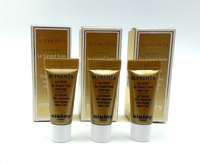 Lot of 3: Sisley At Night The Supreme Anti-Aging Skin Care 2ml *3= 6ml Total