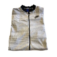 Nike Sportwear Advance 15 Men's XXL Heather Gray White Knit Long sleeve Jacket