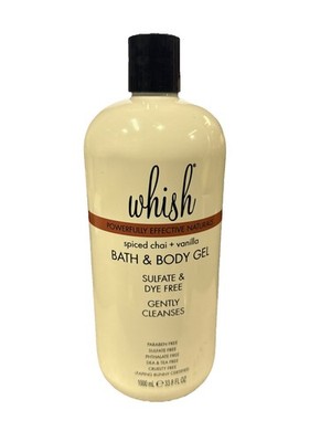 Whish Spiced Chai + Vanilla Bath & Body Gel   33.8 fl oz (SEALED)