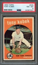 BB - 1959 - TOPPS - #505 - TONY KUBEK - PSA 8 (NM-MT)
