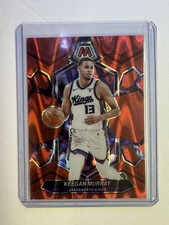 2023-24 Panini Mosaic Keegan Murray Kings #126 Red Seismic Prizm /299