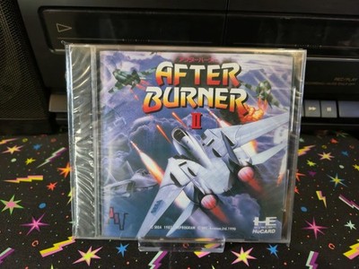 Rare Afterburner Factory Sealed PC Engine Hu Card