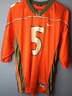 Nike Miami Hurricanes #5 Large Orange Green Ncaa Football Jersey
