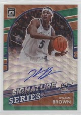 2021-22 Donruss Optic Signature Series Green Wave Prizm Kwame Brown Auto 1pe9