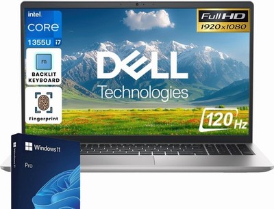Dell 15.6 inch Laptop Computer Business - Intel 10-core i7 1355U (Up to 5.0）