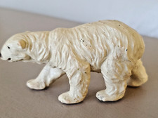 Vintage 1970's BRITAINS Endangered Wild Animal Walking Polar Bear 7cm Long